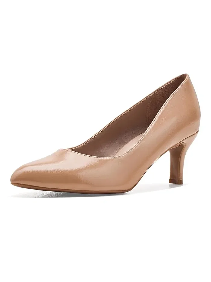 Туфли на каблуке Flora Naturalizer, Taupe Synthetic — 1