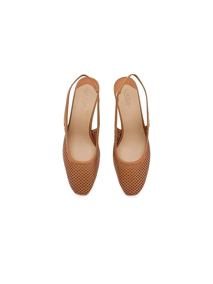 Туфли-лодочки на каблуке Klaire из перфорированной кожи Lauren Ralph Lauren — 3