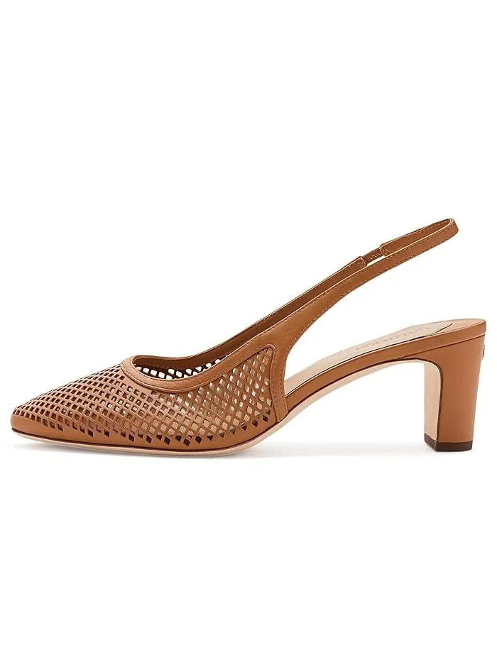 Туфли-лодочки на каблуке Klaire из перфорированной кожи Lauren Ralph Lauren — 5