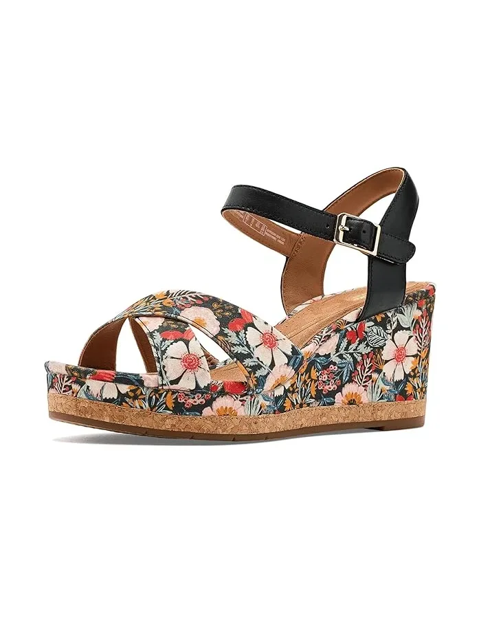 Туфли с цветочным принтом Chicly Floral Clarks — 2