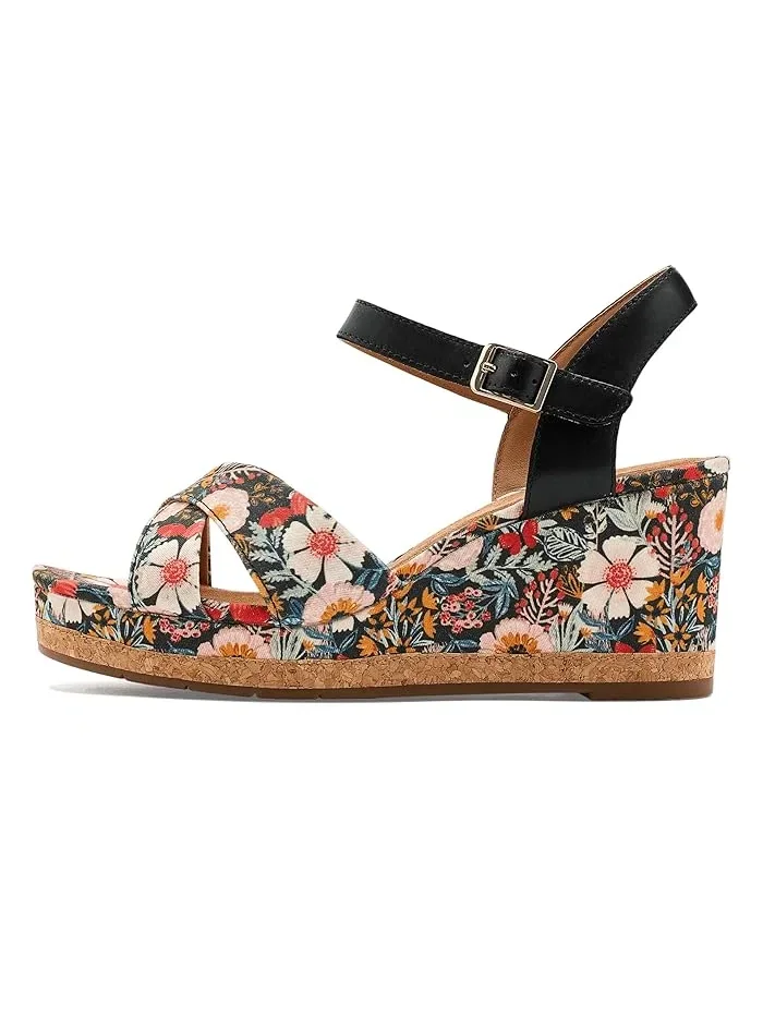 Туфли с цветочным принтом Chicly Floral Clarks — 5