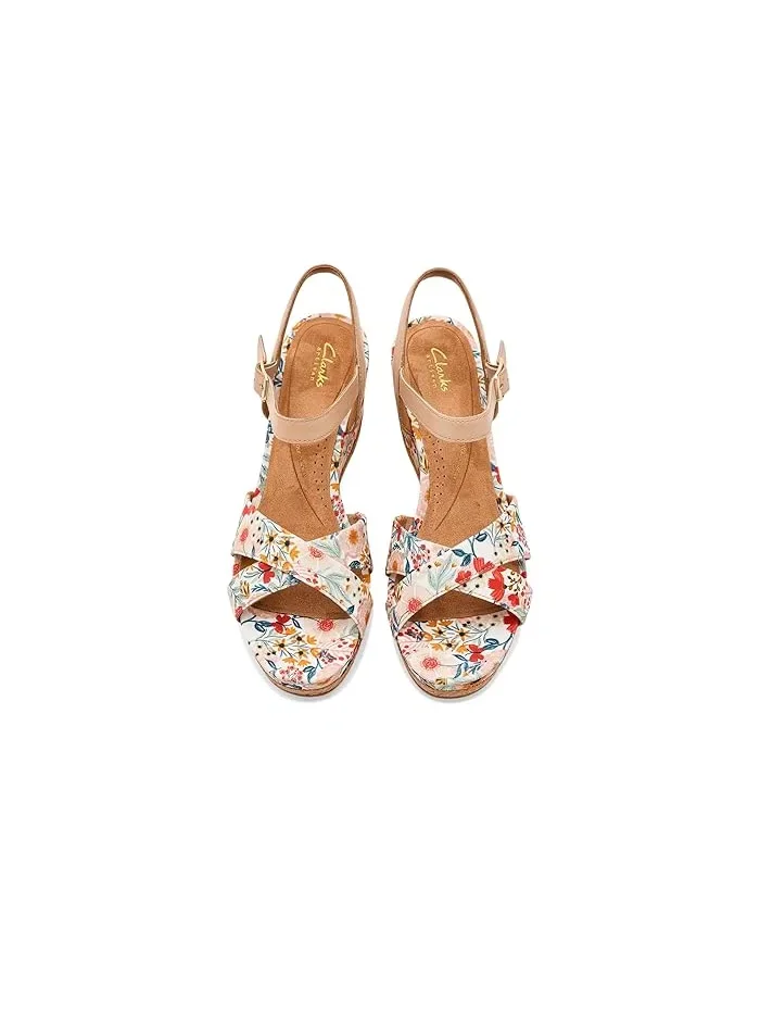 Туфли женские с цветочным принтом Chicly Floral Clarks — 3