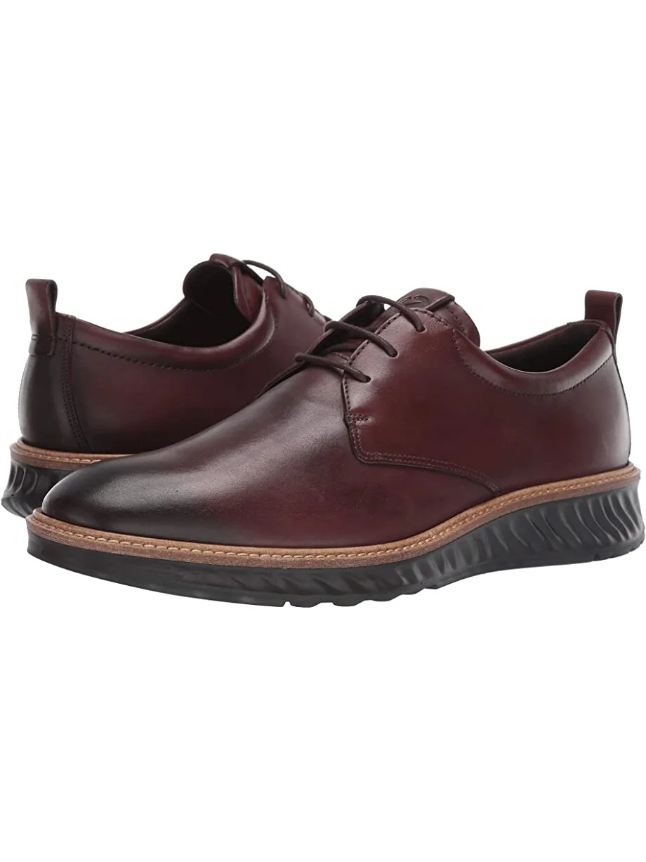 Туфли ECCO ST1 Hybrid Plain Toe Tie — коричневый