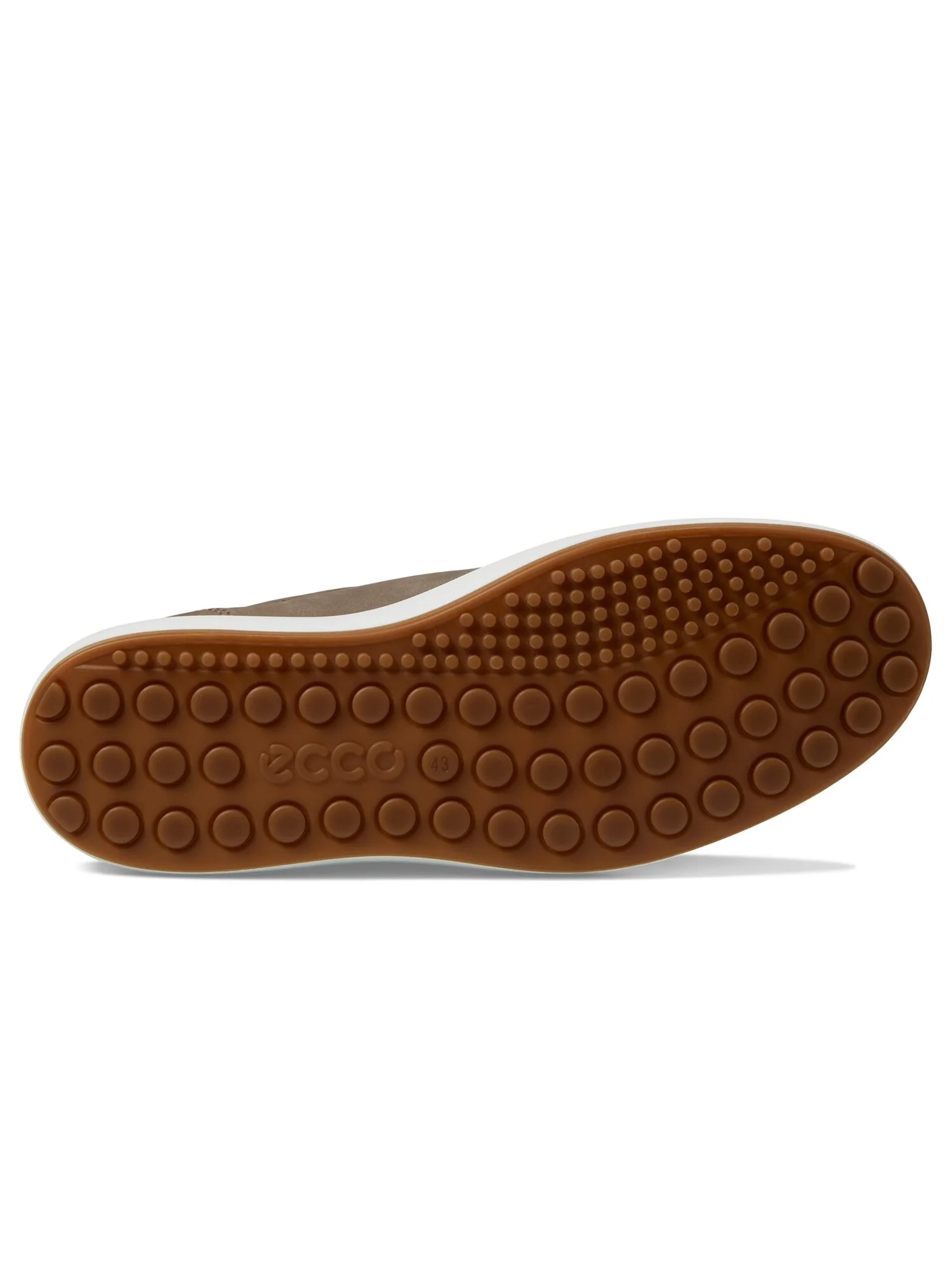 Кроссовки ECCO Soft 7 Sneaker, кожаные, Dark Clay/Lion — изображение 3 из 4, черный