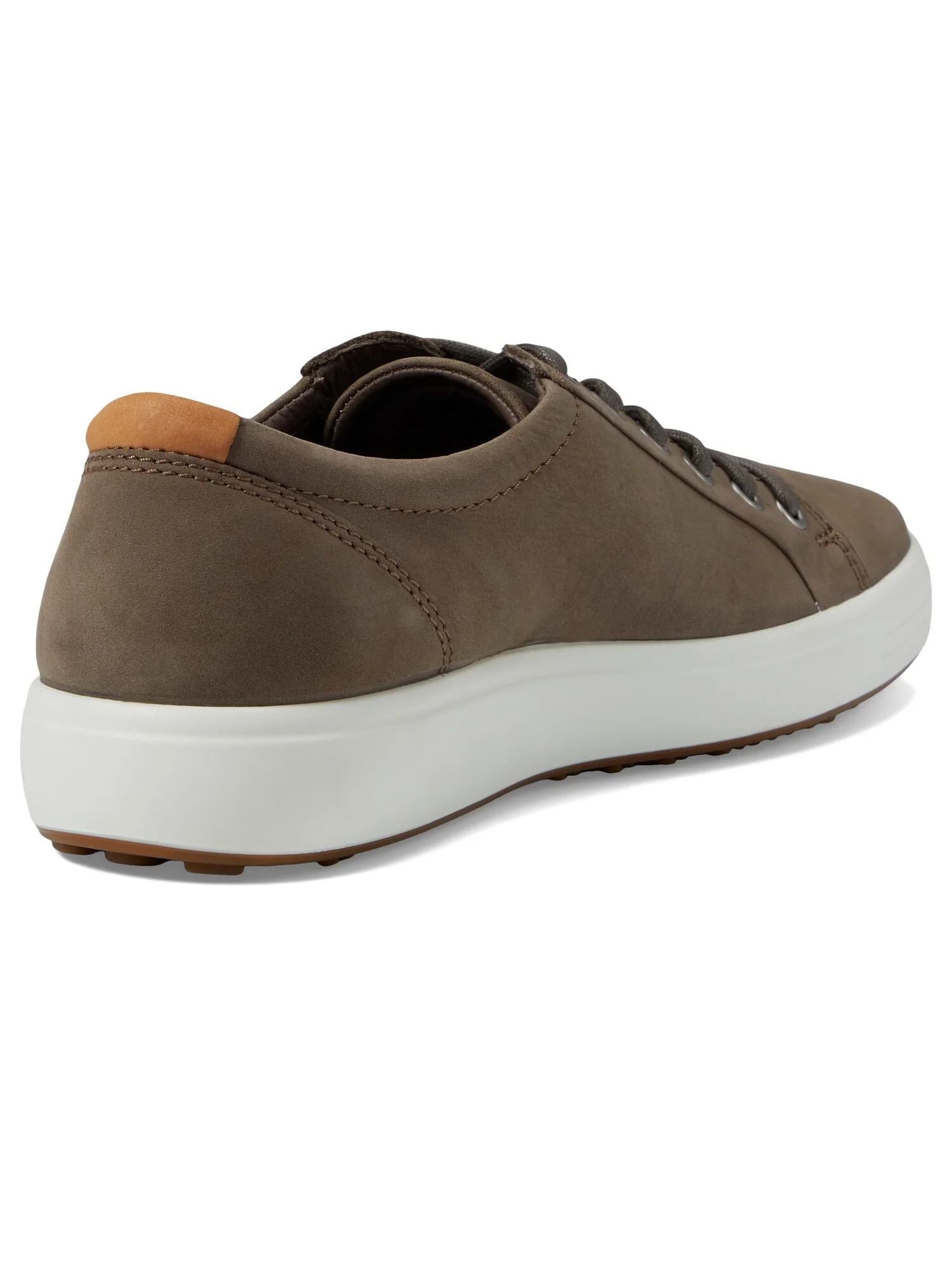 Кроссовки ECCO Soft 7 Sneaker, кожаные, Dark Clay/Lion — изображение 4 из 4, черный