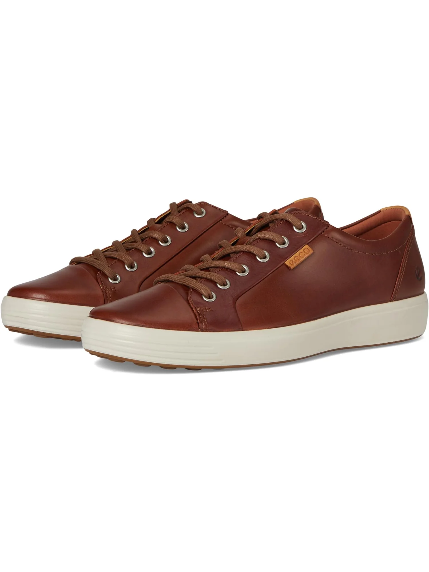 Кроссовки ECCO Soft 7 Sneaker, кожаные — изображение 1 из 7, коричневый