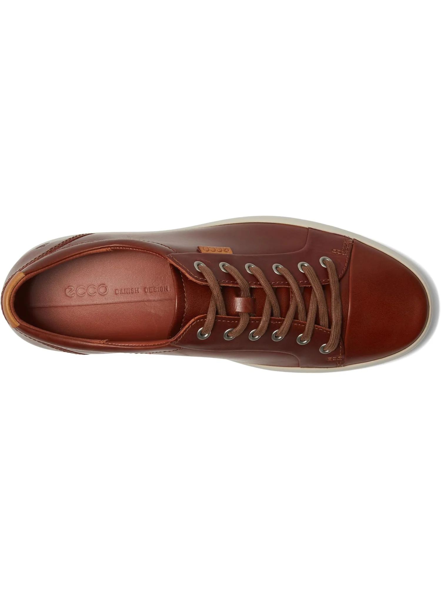 Кроссовки ECCO Soft 7 Sneaker, кожаные — изображение 2 из 7, коричневый