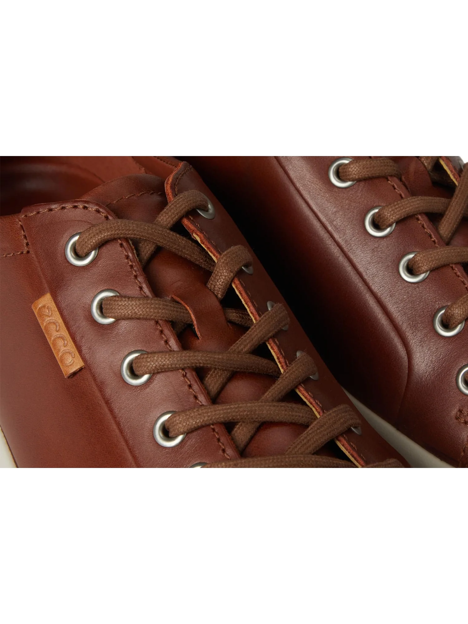 Кроссовки ECCO Soft 7 Sneaker, кожаные — изображение 6 из 7, коричневый