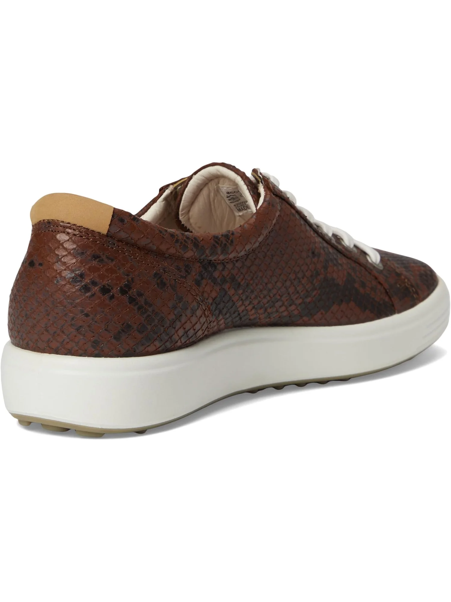Кроссовки ECCO Soft 7 Sneaker, Плетеный верх — изображение 5 из 7, черный