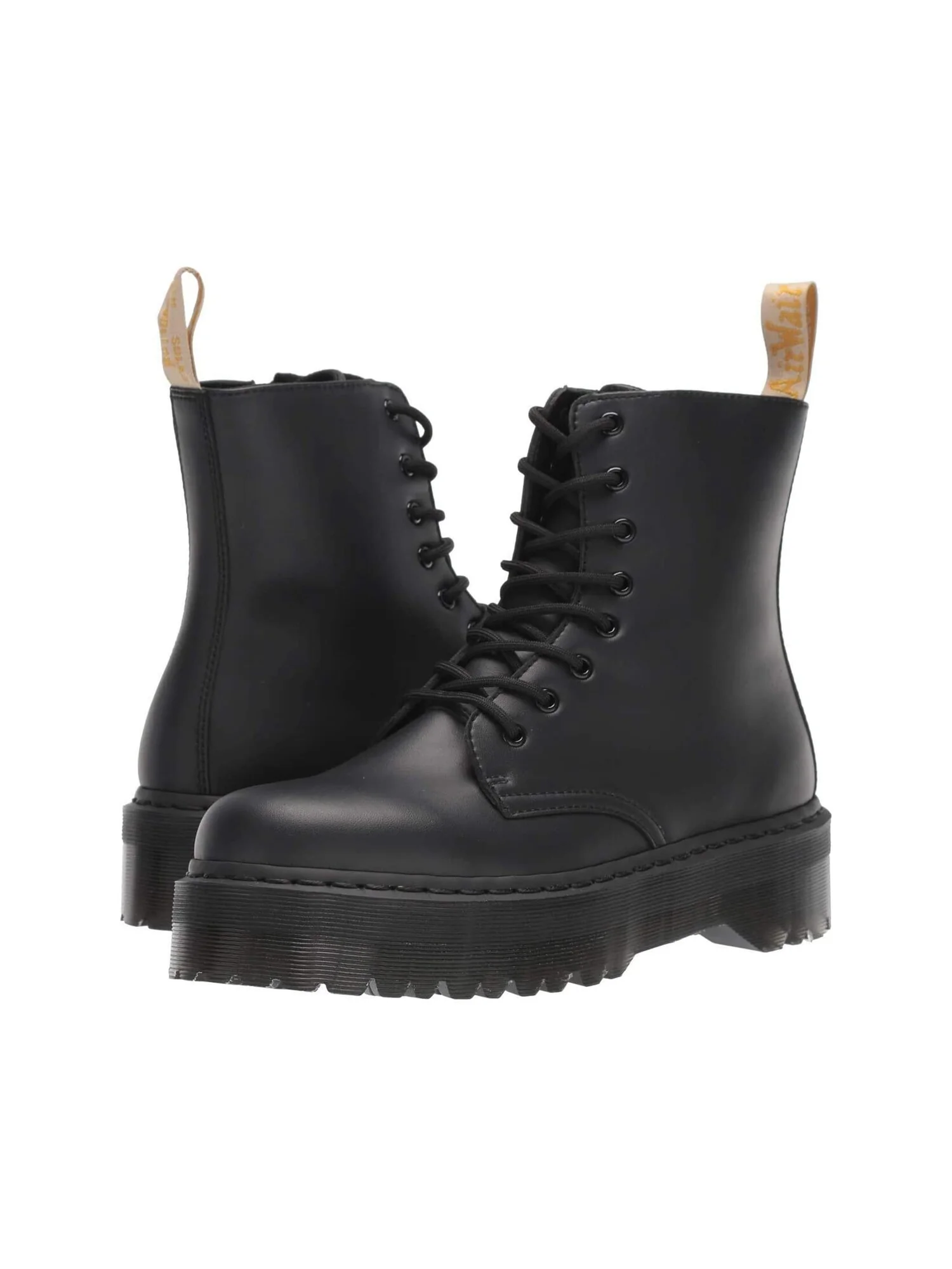 Ботинки мужские Dr. Martens Jadon II Mono Vegan высокие на шнуровке — изображение 3 из 9, черный