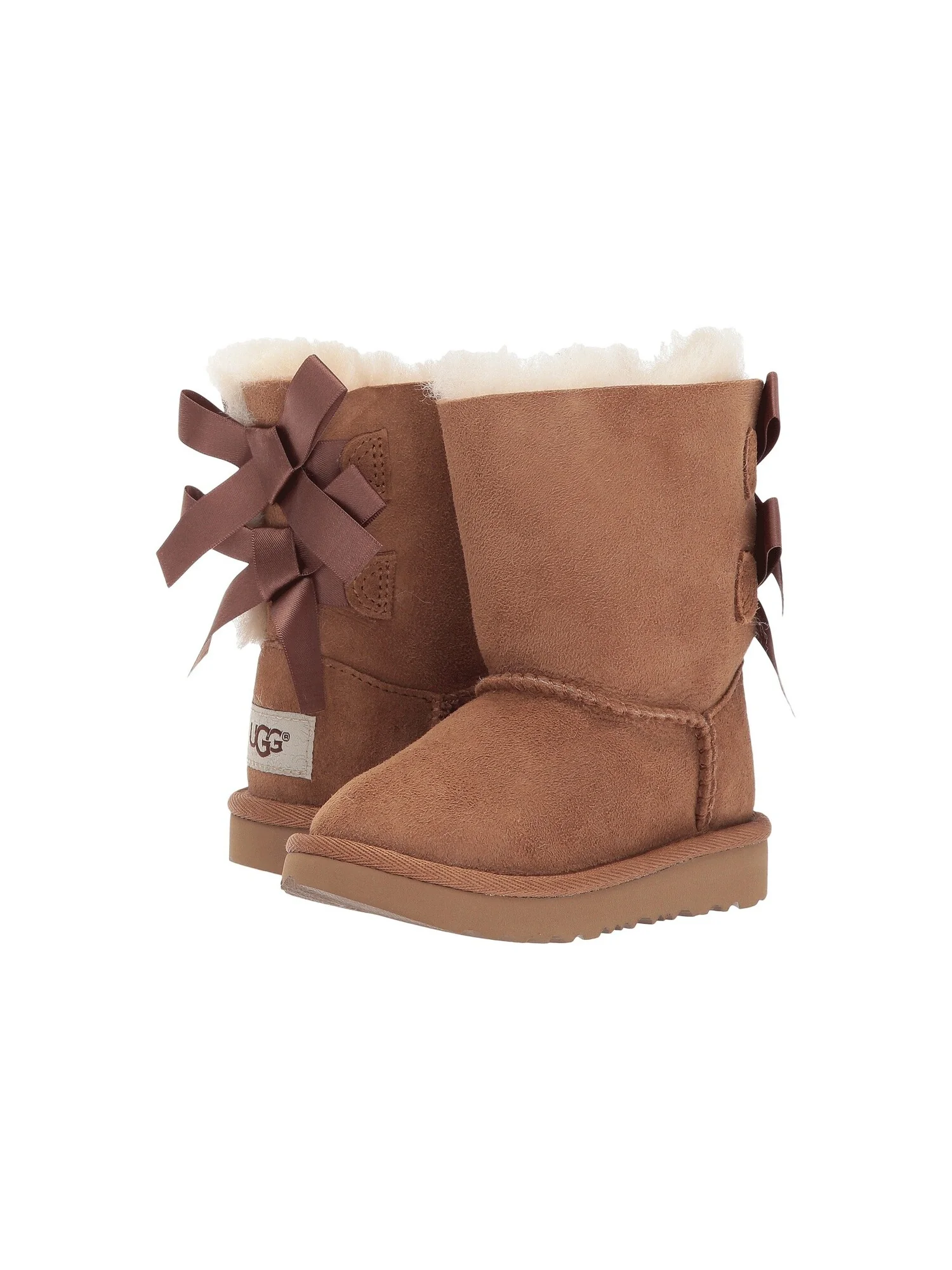 Угги UGG Kids Bailey Bow II (Toddler/Little Kid) — изображение 1 из 7, коричневый