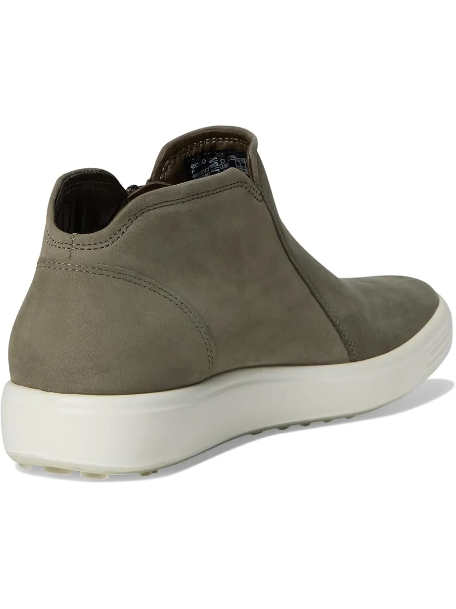Ботильоны ECCO Soft 7 Low Cut Zip Bootie, женские, нубук — изображение 5 из 7, оливковый