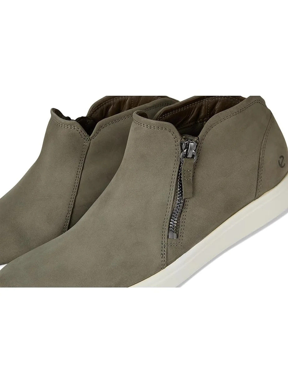 Ботильоны ECCO Soft 7 Low Cut Zip Bootie, женские, нубук — изображение 6 из 7, оливковый
