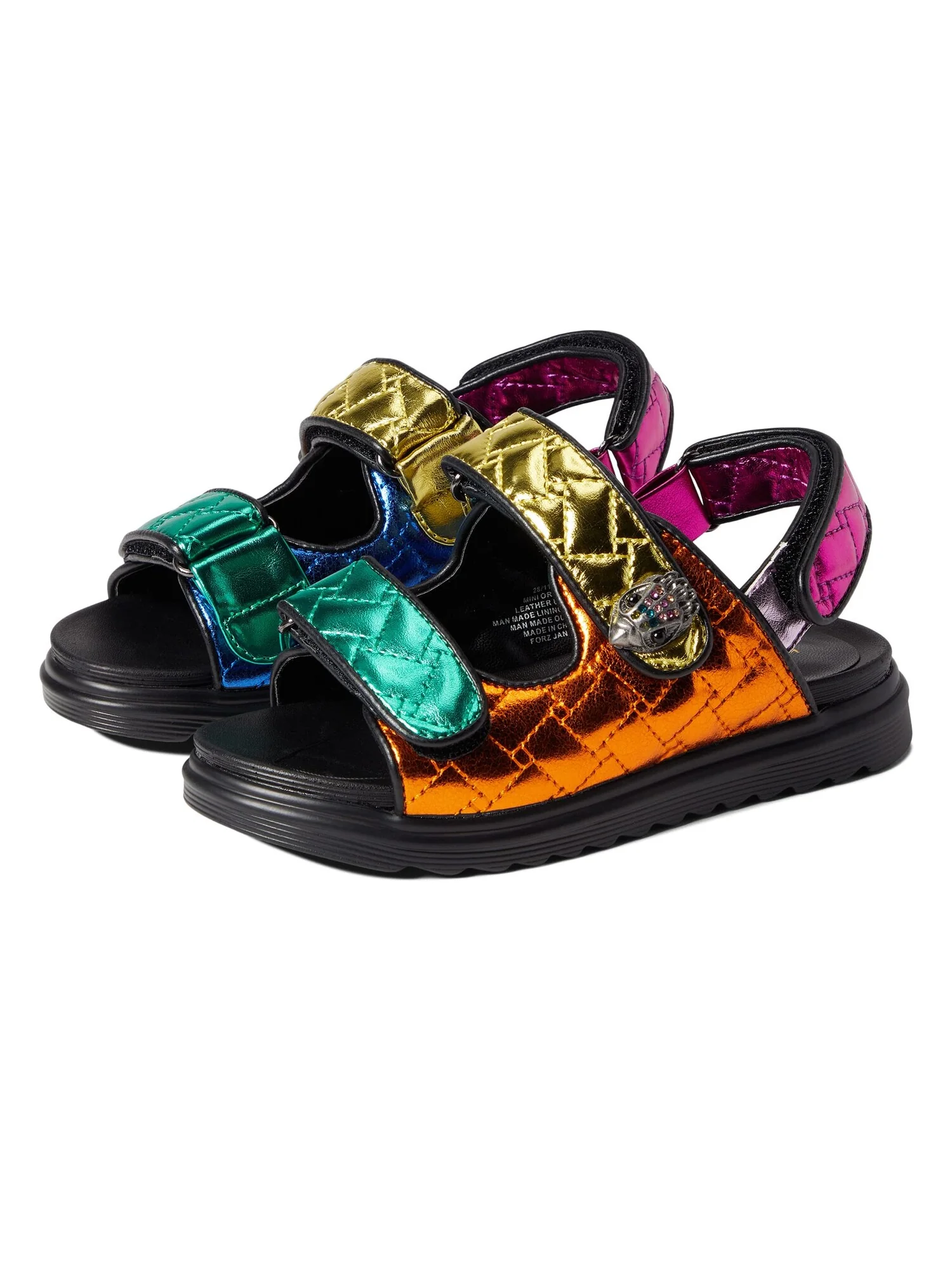Сандалии Kurt Geiger London Kids Mini Orson (Toddler/Little Kid/Big Kid) — изображение 4 из 5, мультиколор