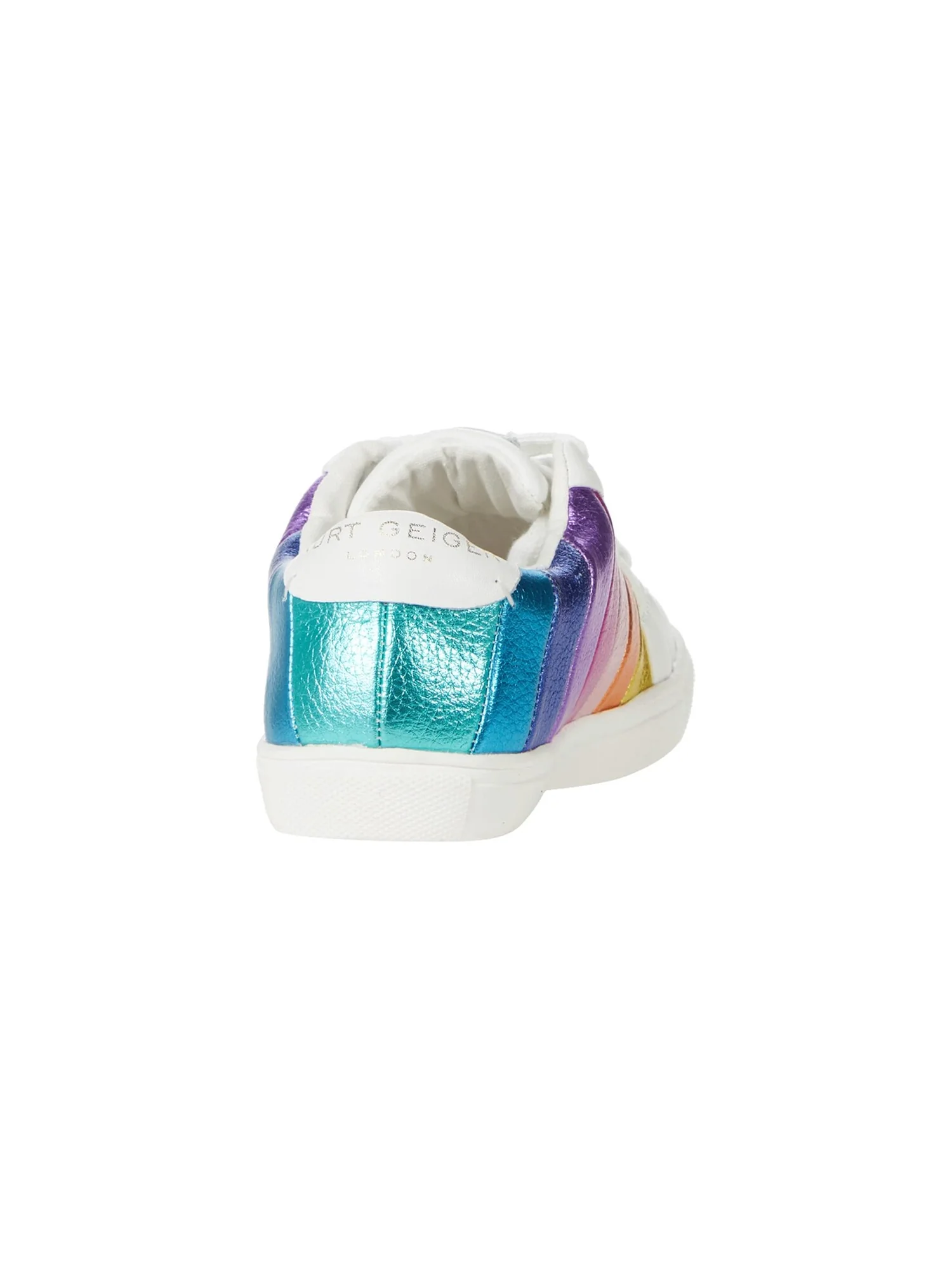 Кроссовки Kurt Geiger London Kids Mini Lane Stripe (Toddler/Little Kid/Big Kid) — изображение 5 из 6, белый