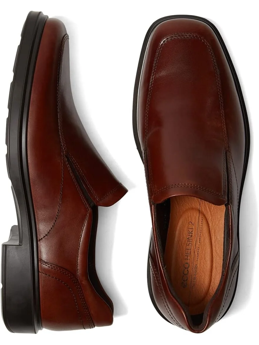 Лоферы ECCO Helsinki 2.0 Apron Toe Slip-On — изображение 1 из 4, коричневый