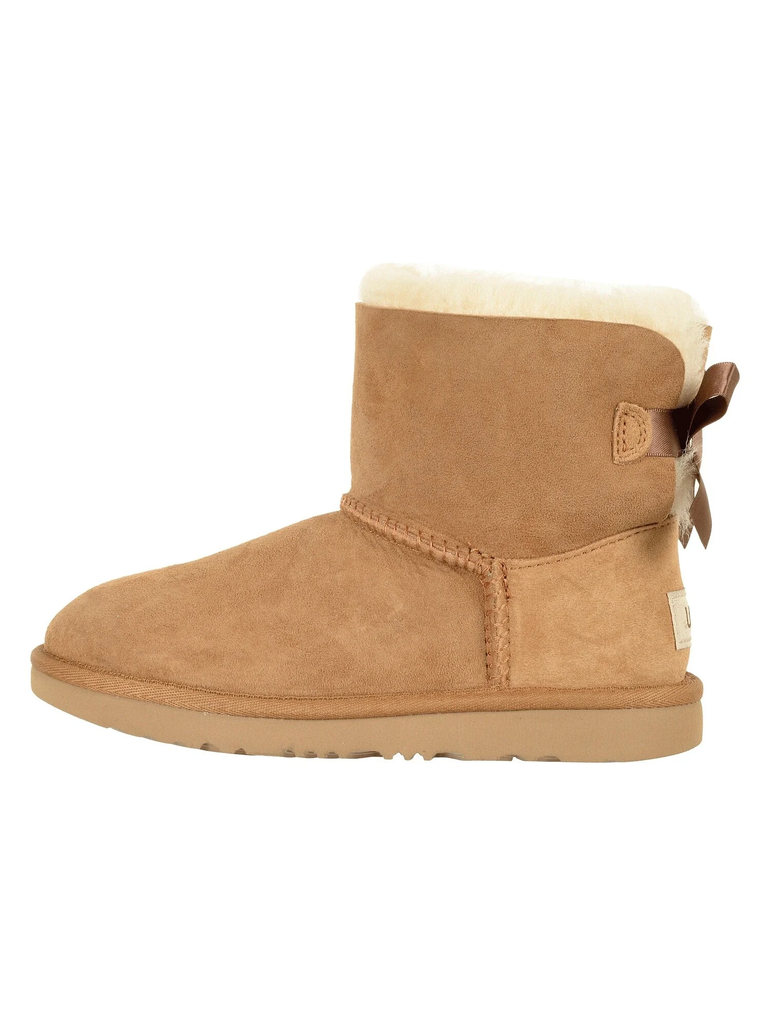 Угги UGG Kids Mini Bailey Bow II (Little Kid/Big Kid) — изображение 3 из 7, коричневый