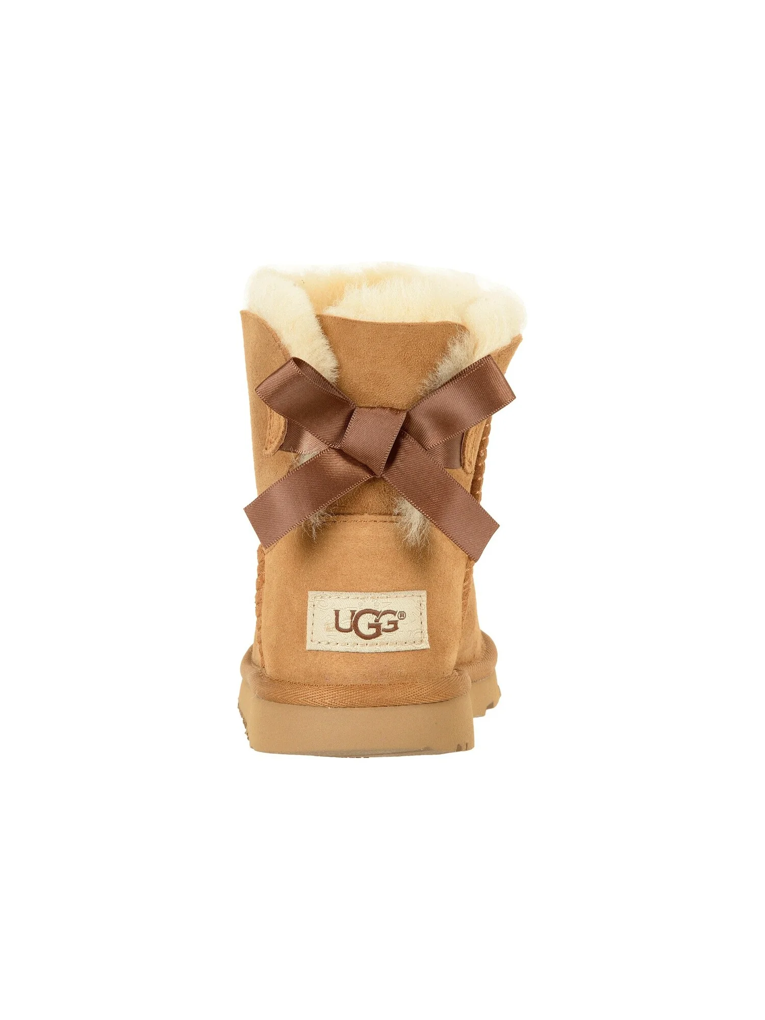 Угги UGG Kids Mini Bailey Bow II (Little Kid/Big Kid) — изображение 7 из 7, коричневый