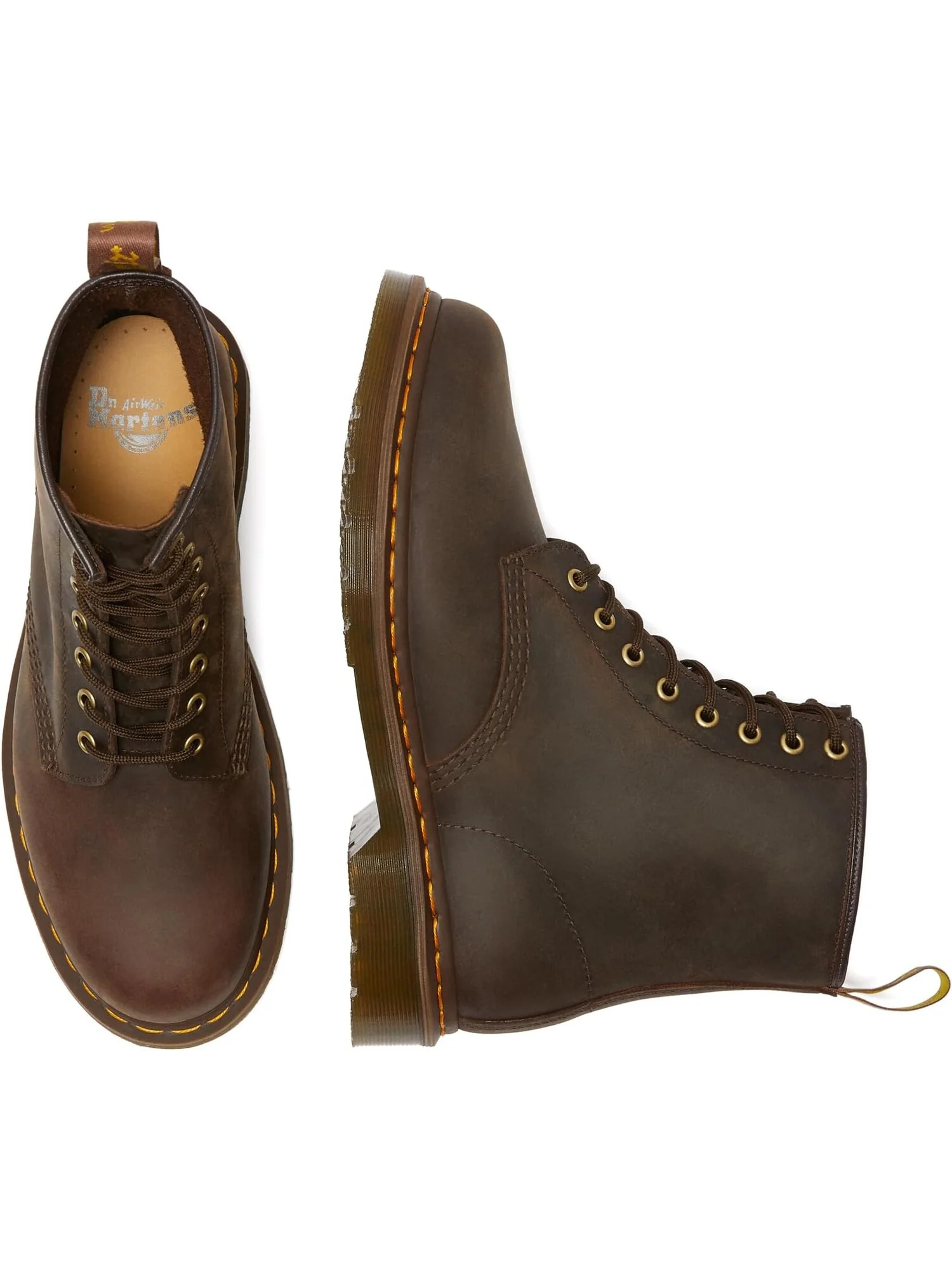 Ботинки Dr. Martens 1460 Crazy Horse — изображение 2 из 7, коричневый