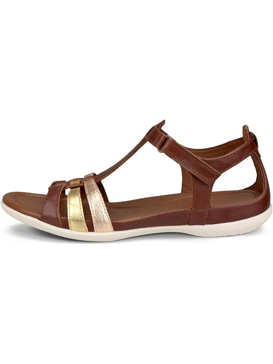 Сандалии ECCO Flash T-Strap — изображение 3 из 4, золотистый
