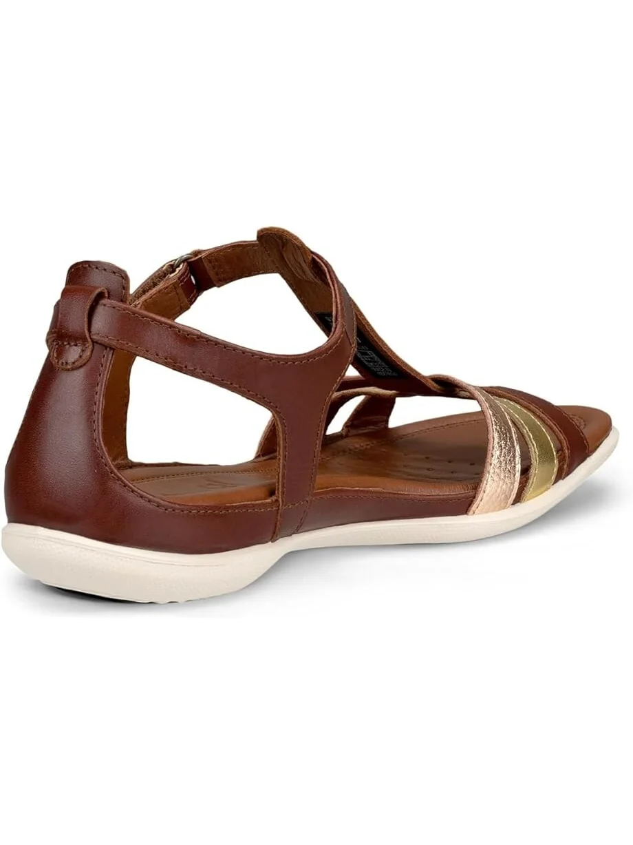 Сандалии ECCO Flash T-Strap — изображение 4 из 4, золотистый