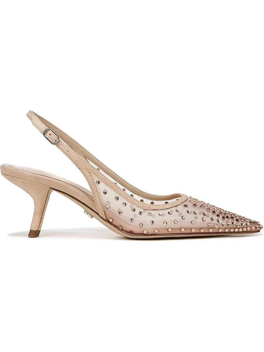 Туфли Sam Edelman Bianka Sling Mesh, цвет Beechwood Glitz Mesh — изображение 4 из 4