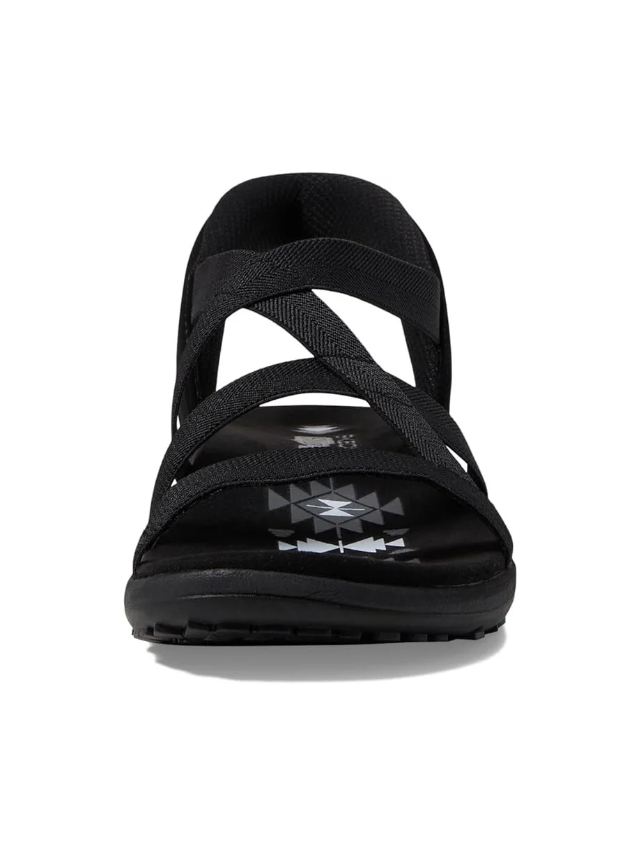 Сандалии SKECHERS Reggae Slim - Stretch Flex Hands Free Slip-Ins — изображение 2 из 4, черный/черный