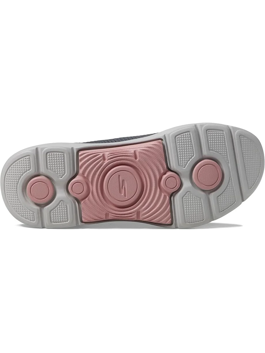 Кроссовки SKECHERS Go Walk Arch Fit 2.0 Val Hands Free Slip-Ins — изображение 3 из 4, темно-серый/розовый