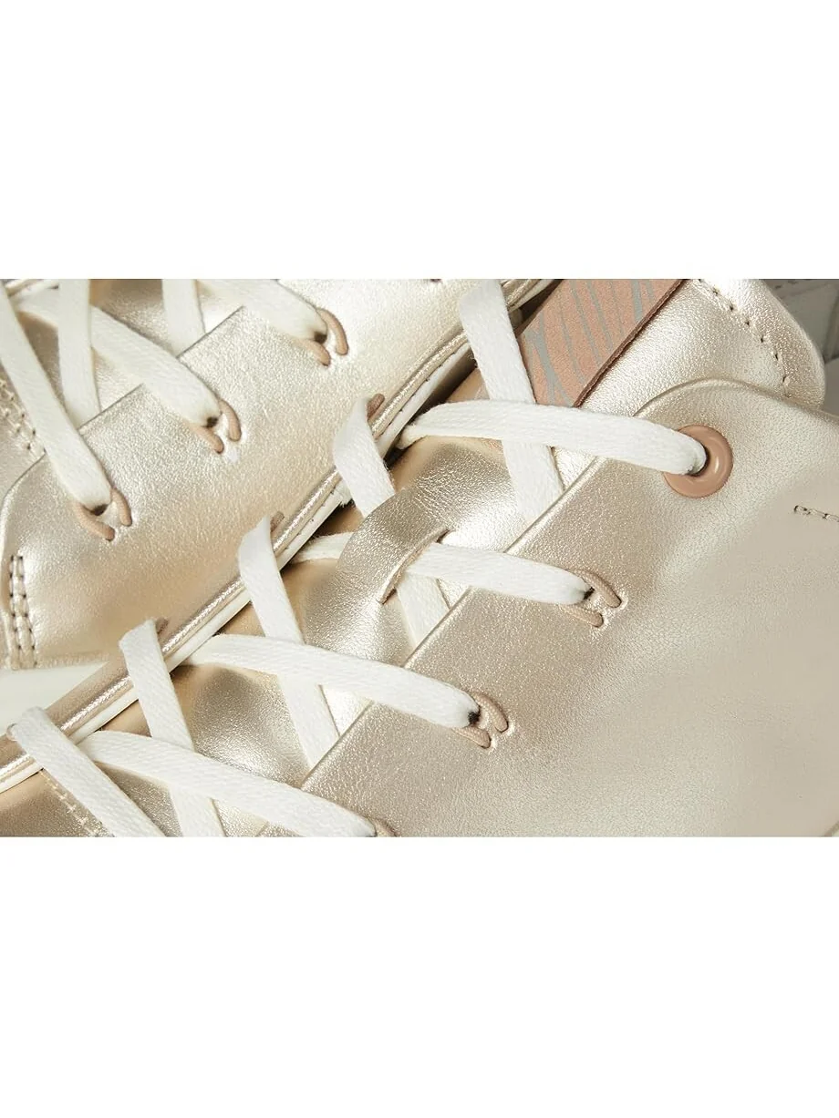 Кроссовки ECCO Soft 7 Floral Sneaker — изображение 6 из 7, белый золотистый