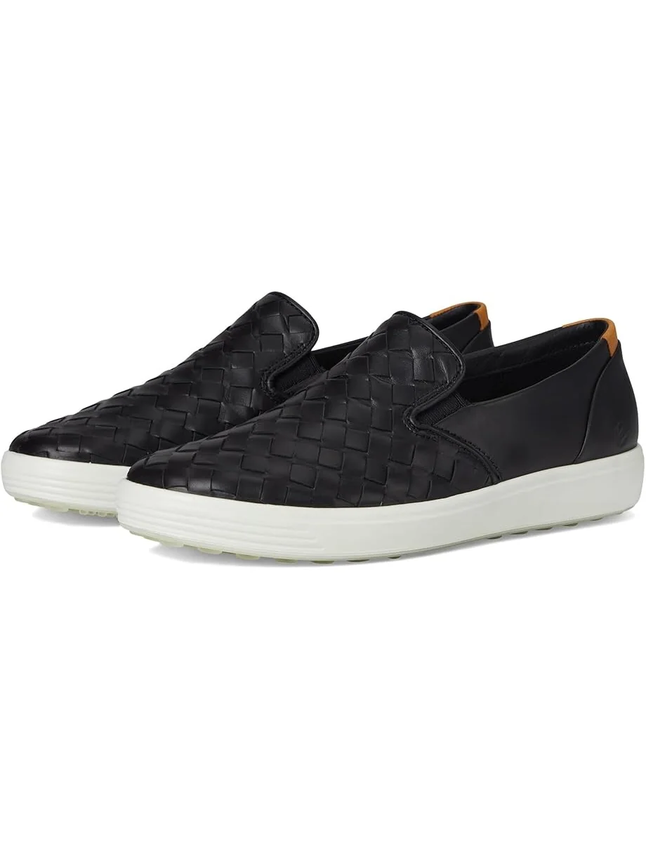 Кроссовки ECCO Soft 7 Woven Slip-On 3.0, женские — изображение 1 из 7, черный