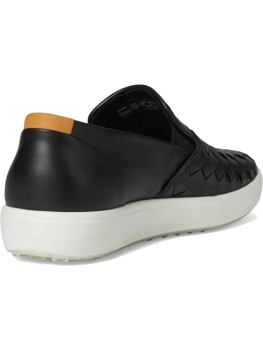 Кроссовки ECCO Soft 7 Woven Slip-On 3.0, женские — изображение 5 из 7, черный