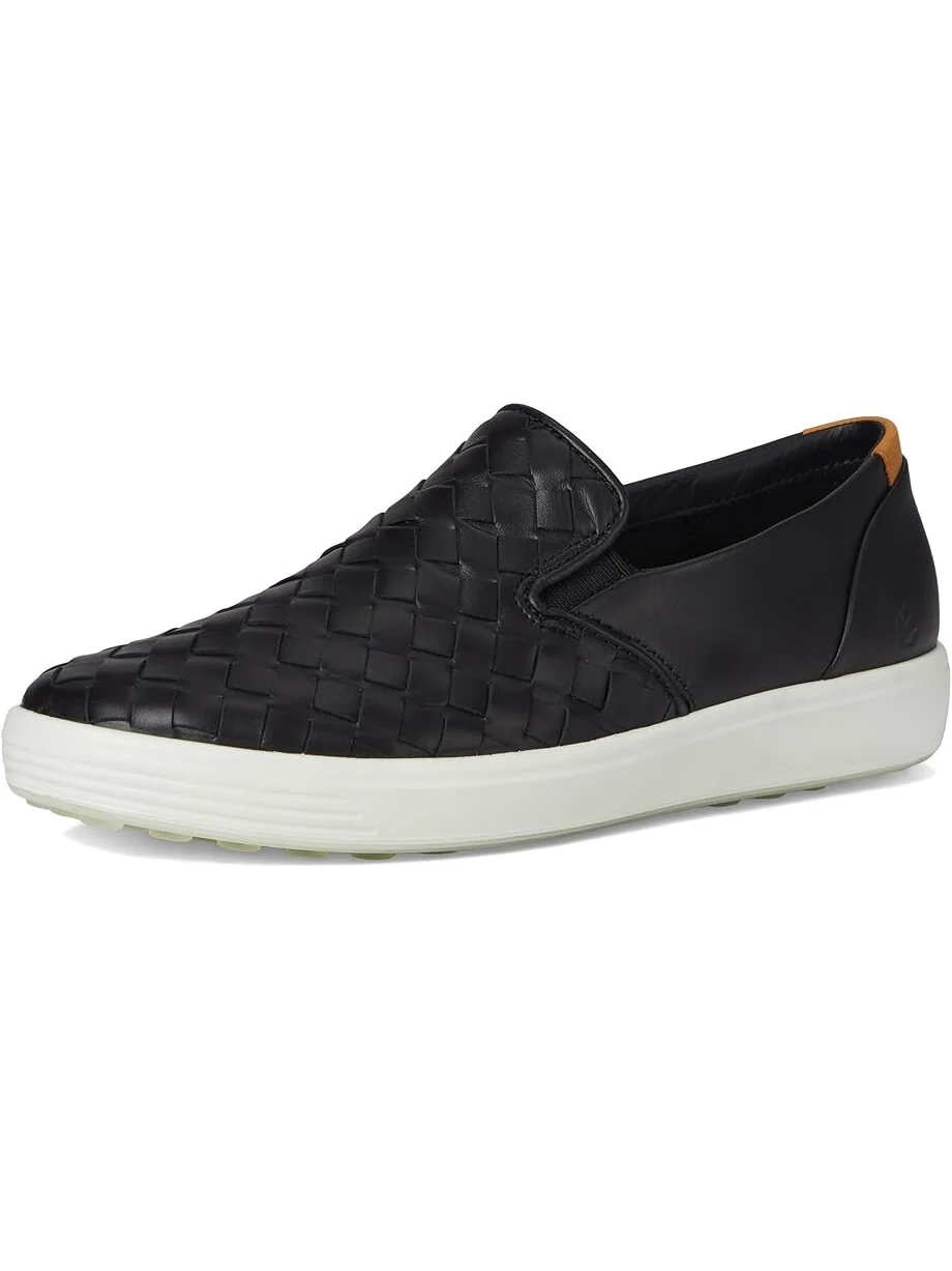 Кроссовки ECCO Soft 7 Woven Slip-On 3.0, женские — изображение 7 из 7, черный