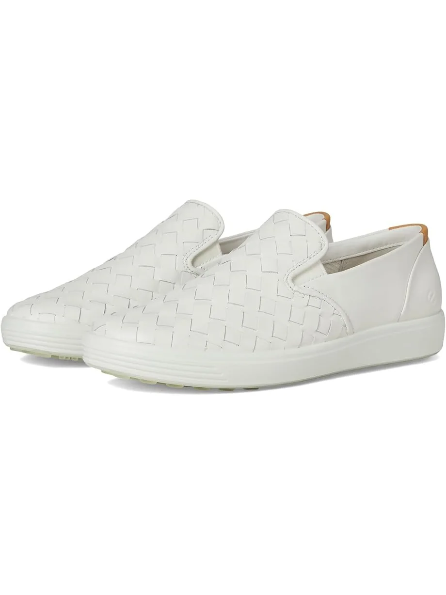 Кроссовки ECCO Soft 7 Woven Slip-On 3.0 Sneaker — изображение 1 из 7, белый