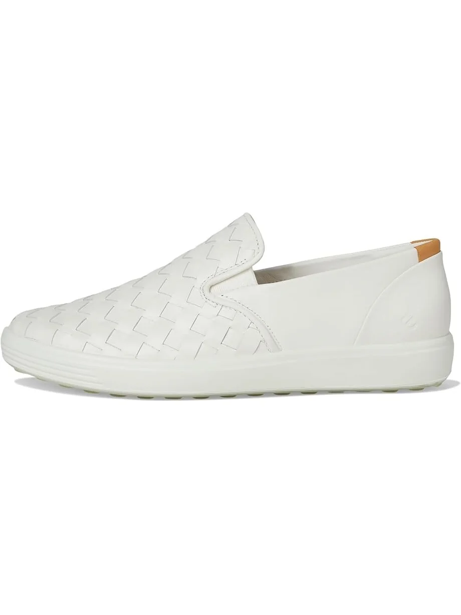 Кроссовки ECCO Soft 7 Woven Slip-On 3.0 Sneaker — изображение 4 из 7, белый