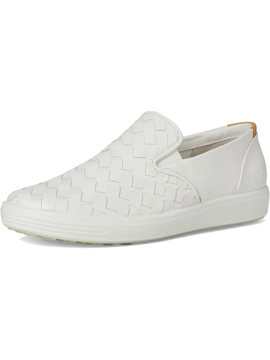 Кроссовки ECCO Soft 7 Woven Slip-On 3.0 Sneaker — изображение 7 из 7, белый