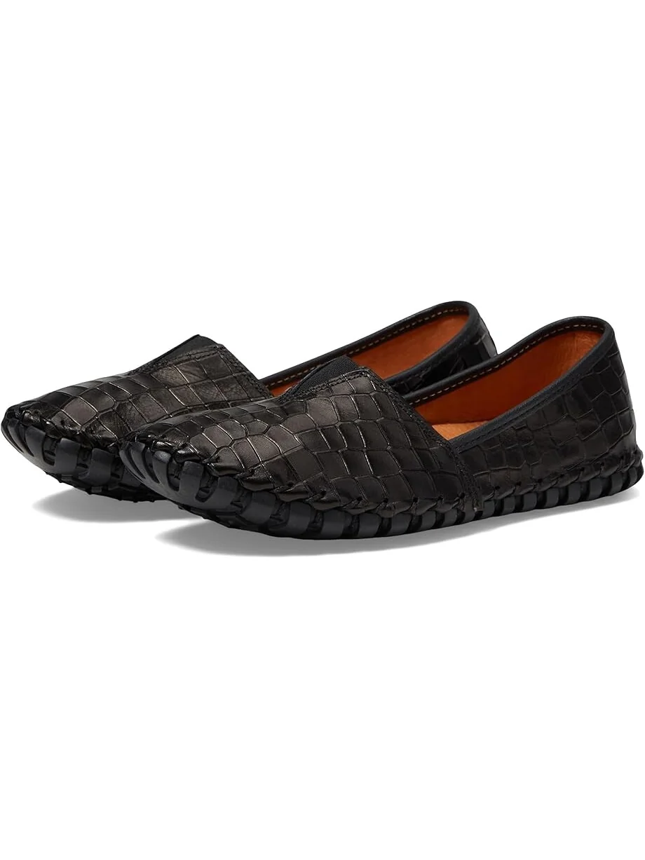 Туфли на плоской подошве Spring Step Kathaleta Croco — изображение 1 из 6, черный