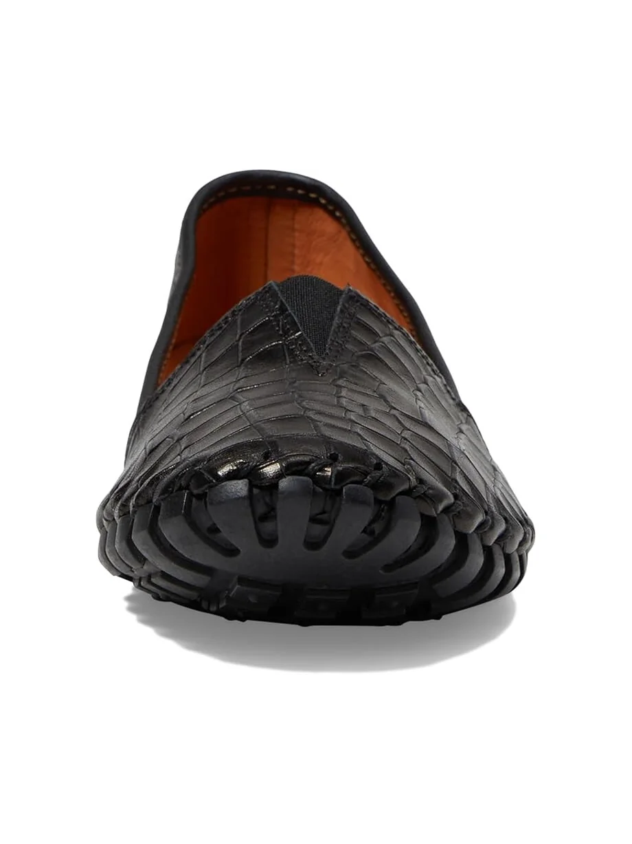 Туфли на плоской подошве Spring Step Kathaleta Croco — изображение 6 из 6, черный