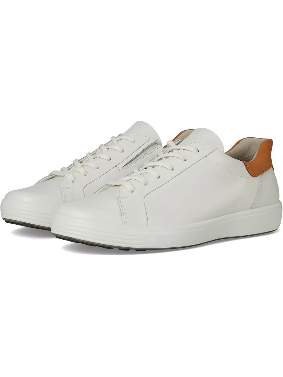 Кроссовки ECCO Soft 7 Easy Slip Sneaker, кожаные — изображение 1 из 7, коричневый