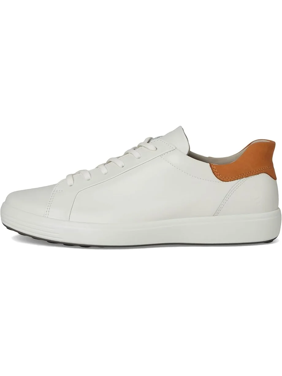 Кроссовки ECCO Soft 7 Easy Slip Sneaker, кожаные — изображение 4 из 7, коричневый