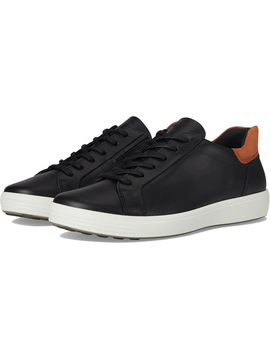 Кроссовки ECCO Soft 7 Easy Slip Sneaker — изображение 1 из 7, черный/коньячный