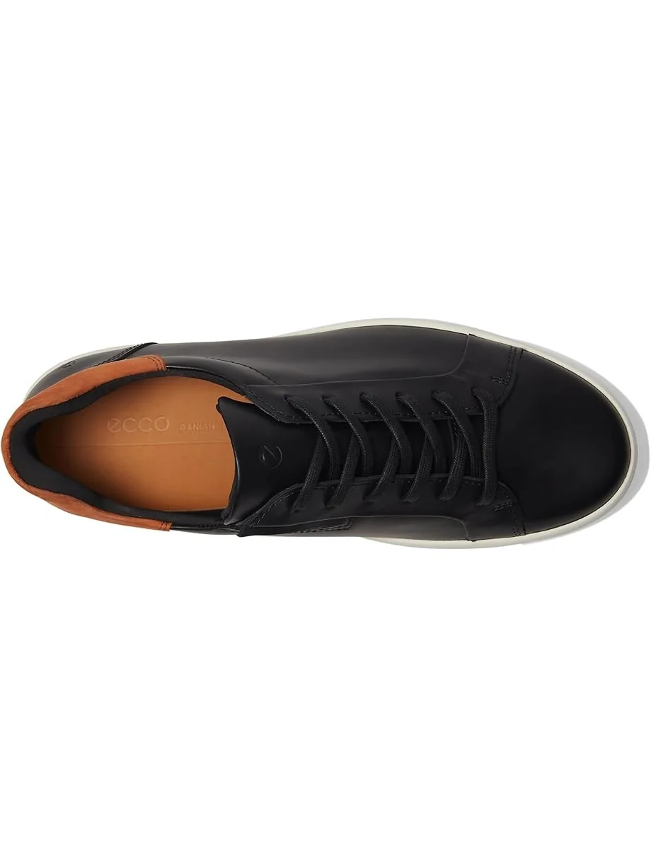 Кроссовки ECCO Soft 7 Easy Slip Sneaker — изображение 2 из 7, черный/коньячный