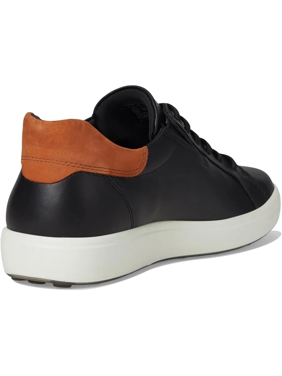 Кроссовки ECCO Soft 7 Easy Slip Sneaker — изображение 5 из 7, черный/коньячный