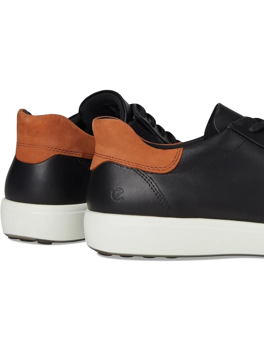 Кроссовки ECCO Soft 7 Easy Slip Sneaker — изображение 6 из 7, черный/коньячный