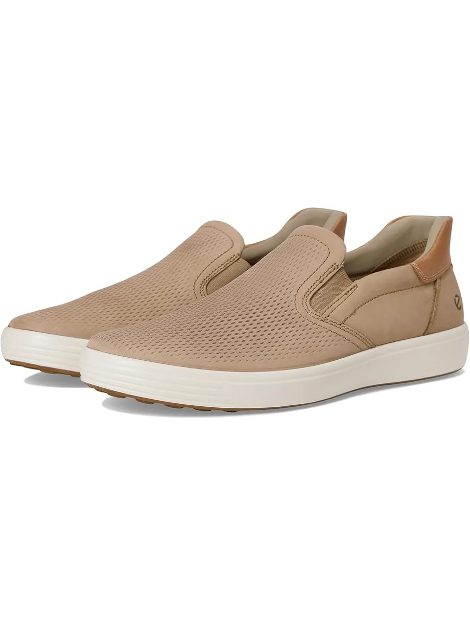 Мужские кроссовки ECCO Soft 7 Easy Slip On — изображение 1 из 7, коричневый
