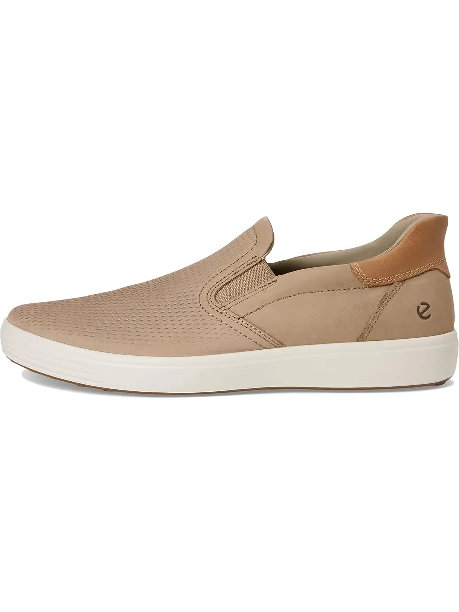 Мужские кроссовки ECCO Soft 7 Easy Slip On — изображение 4 из 7, коричневый