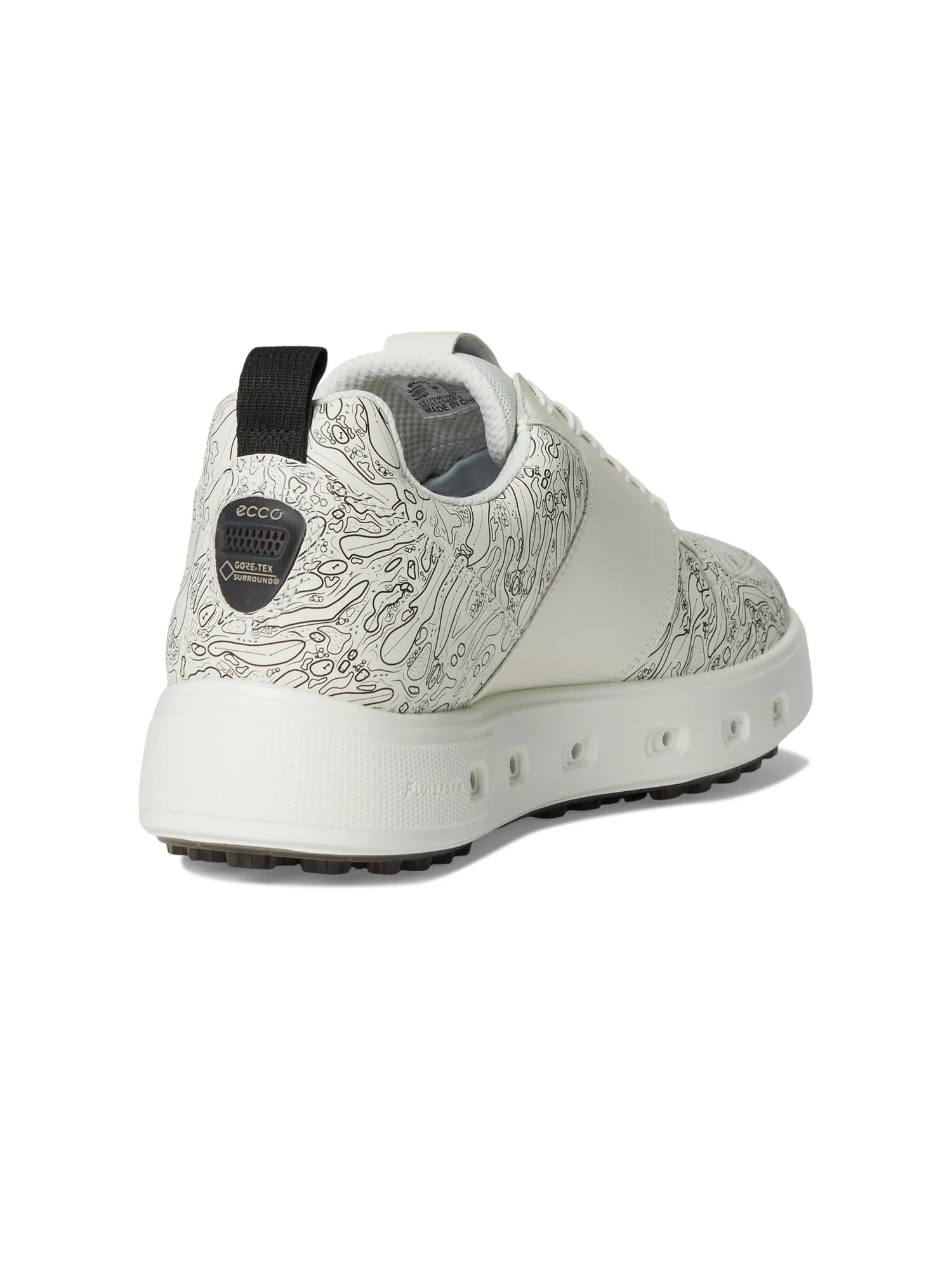 Кроссовки ECCO Golf Street 720 DS GORE-TEX Waterproof Golf Shoe — изображение 5 из 7, белый