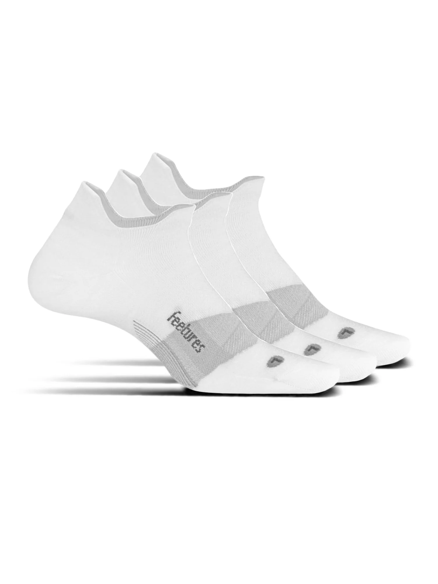 Туфли Unisex Feetures Merino 10 Cushion No Show Tab 3-Pair Pack — изображение 1 из 1, белый