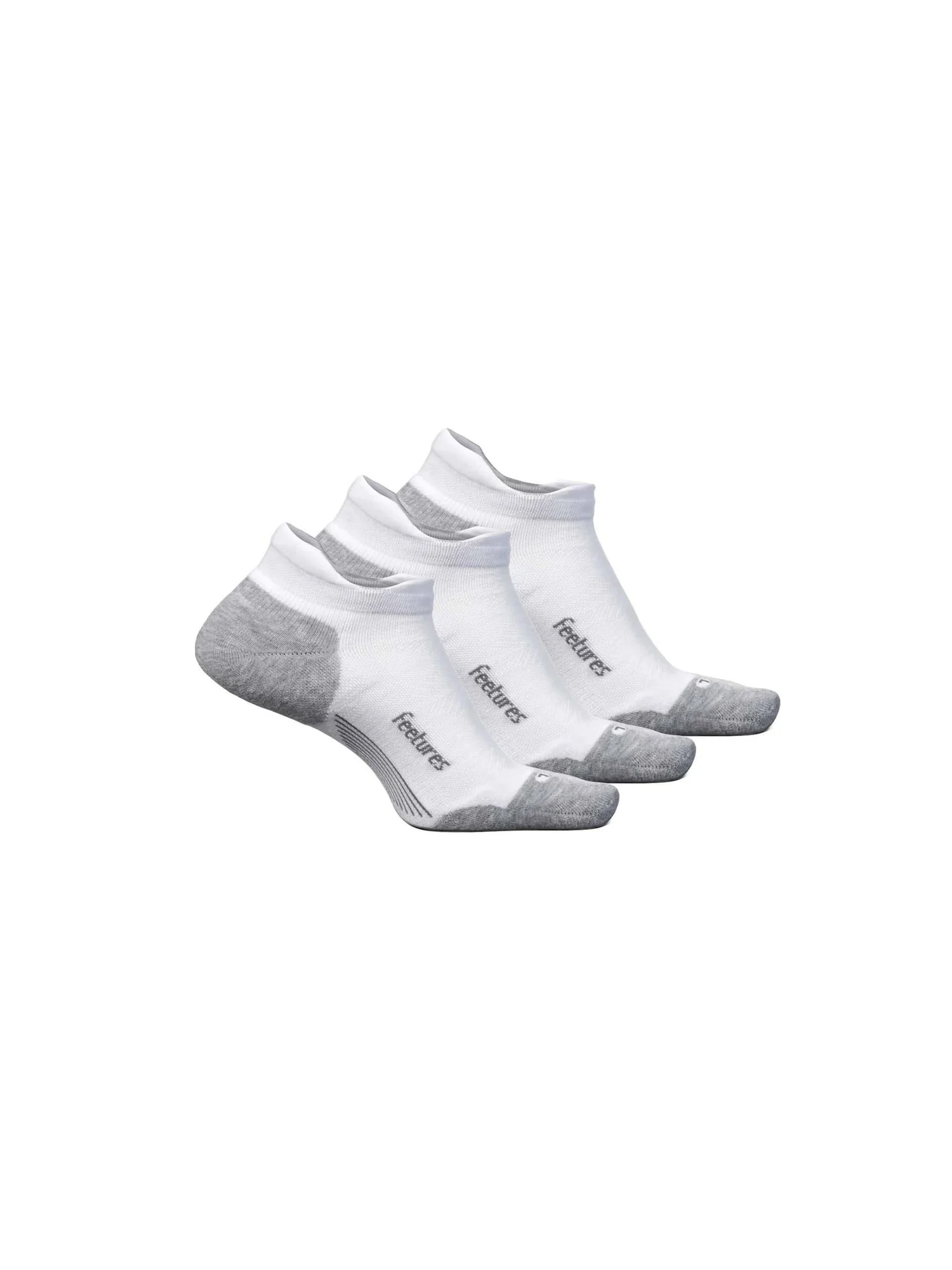 Туфли Unisex Feetures Elite Max Cushion No Show Tab 3-Pair Pack — изображение 1 из 1, белый