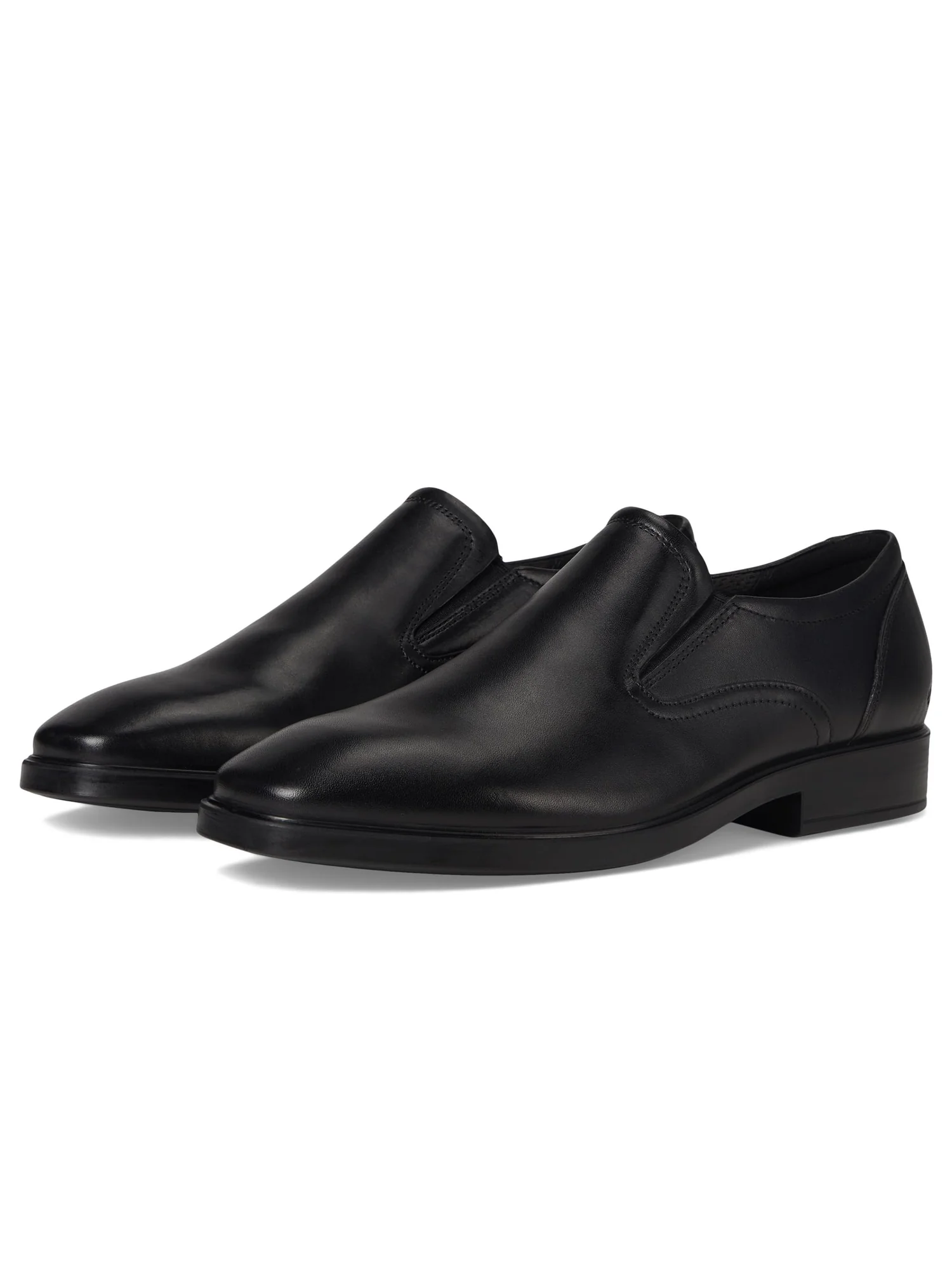 Лоферы ECCO Milan Plain Toe Slip On Loafer — изображение 1 из 7, черный