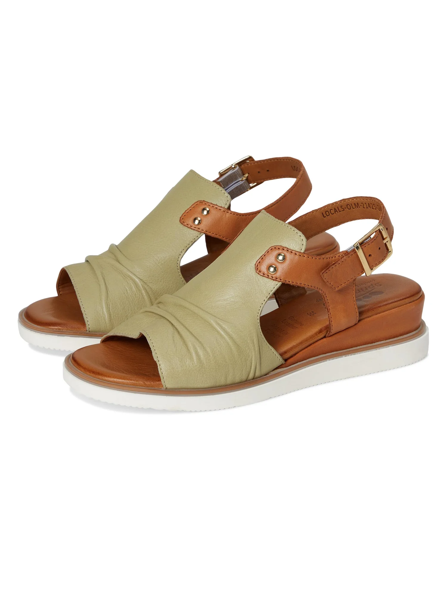 Сандалии Spring Step Locals — изображение 1 из 7, оливковый мульти